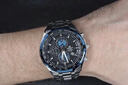 卡西歐（CASIO）海洋之心 黑暗之心限量黑鋼 非機(jī)械石英表男表節(jié)日送禮 EF-539D-1A2V藍(lán)盤54mm 曬單實(shí)拍圖