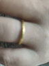 六福珠寶七夕禮物 足金光面黃金戒指實(shí)心戒計(jì)價(jià)G01G0011DS 13號(hào)-約2.75克 曬單實(shí)拍圖