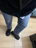 真維斯（Jeanswest）牛仔褲女春夏季新款修身直筒高腰顯瘦時(shí)尚百搭小個(gè)子九分煙管褲子 復古藍八分 【1100款號】 XL 建議127-137斤 曬單實(shí)拍圖