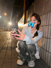 CTOX2024年新款百搭針織開衫蝴蝶結藍色毛衣女甜妹韓系春秋季外套上衣 藍色 M 曬單實拍圖