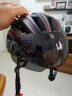 INBIKE 风镜眼镜一体山地车自行车骑行头盔男女安全帽单车装备 黑红-配灰色+透明镜片 实拍图