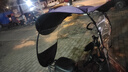 騎行佳 電動(dòng)車(chē)雨棚雨篷車(chē)棚電瓶車(chē)雨棚防曬遮陽(yáng)傘騎行擋風(fēng)罩擋雨遮陽(yáng)棚 卡通萌耳紫色：前開(kāi)窗+后口袋： 曬單實(shí)拍圖