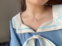 喜鉆鉑金吊墜女經(jīng)典六爪鉆石吊墜求婚結(jié)婚項(xiàng)鏈鎖骨鏈?zhǔn)罪椛斩Y物 鉑金40分FG色SI 曬單實(shí)拍圖