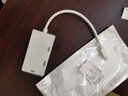 HONGDAK Mini DP轉(zhuǎn)HDT\/VGA\/DVI三合一轉(zhuǎn)換器4K 適用蘋果微軟Surfac MINI DP三合一轉(zhuǎn)換器白色 曬單實拍圖