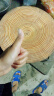 松木菜板圆形老年树实木整木家用环保抗菌防霉案板菜墩厨房切菜板 直径33cm*厚度5cm带手提 实拍图