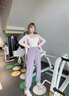 MAXRUN WORLD運(yùn)動褲女寬松束腳休閑褲大碼春秋季戶外速干褲瑜伽健身褲 閃蝶粉 3XL 曬單實(shí)拍圖