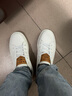 洛克華菲（Rock Fairwhale） 新款男鞋板鞋男經(jīng)典休閑鞋套腳男士小白鞋低幫運動(dòng)鞋子  白色 38 (240mm) 曬單實(shí)拍圖
