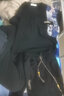 百鵲亭短褲男夏季新款潮牌痞帥拼接刺繡休閑短褲男寬松直筒運(yùn)動(dòng)五分褲子 上衣+短褲【黑色 2件裝】 2XL 曬單實(shí)拍圖