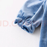 童泰女童連體秋季衣服裙子時(shí)尚長(cháng)袖公主裙TS33Q337-DS 藍色 80cm  曬單實(shí)拍圖