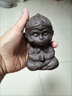 筷創(chuàng  ) 變色茶寵悟空茶寵擺件紫砂齊天大圣孫悟空茶玩茶桌小配件樹(shù)脂變色猴子可養魚(yú)缸 筋斗云大圣+金箍棒 曬單實(shí)拍圖