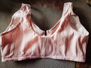 三槍女士吸汗透氣文胸前扣內衣背心式胸罩胸衣聚攏大碼內衣 FJ粉橘色 -全罩杯前扣無(wú)鋼圈棉文胸 85B 曬單實(shí)拍圖