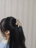 銀瑜超仙氣質(zhì)雪紡花朵發(fā)夾女夏季后腦勺馬尾夾子頭飾簡約彈簧夾 雪紡花朵發(fā)夾 曬單實(shí)拍圖