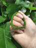 印象眸和田玉手串單圈圓珠碧玉手鏈男女款生日禮物新年禮物 單珠約6mm 曬單實(shí)拍圖