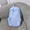 Walker Shop品牌初中生書包輕便減負新款大容量高中大學生純色雙肩背包男女 藍色 簡約版 曬單實拍圖