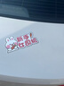 實(shí)習車(chē)貼新手上路卡通可愛(ài)兔子反光汽車(chē)貼紙女司機駕駛磁吸油箱貼 汽車(chē)貼【蘿卜兔】磁貼 曬單實(shí)拍圖
