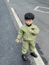 G.DUCKKIDS嬰兒冬裝棉衣套裝加厚男0-2歲兩件套衣服秋冬季外出服 綠色 80cm建議0-1歲 曬單實(shí)拍圖