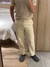 FULL MONTY【純棉水洗】淺卡其斜紋休閑褲男士商務(wù)休閑長褲子 淺卡其色40001 S 曬單實拍圖