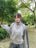 lagogo運(yùn)動(dòng)休閑通勤短外套女拉谷谷春秋新款時(shí)髦設(shè)計(jì)感抽繩上衣 灰色(R2) M 曬單實(shí)拍圖