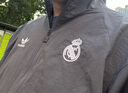 adidas皇馬足球休閑文化寬松夾克外套男裝阿迪達斯官方JI9479 炭灰/深麻灰 M 曬單實(shí)拍圖