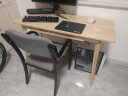 蔓斯菲尔（MSFE） 书桌书柜组合电脑桌台式写字桌家用办公桌子实木腿书桌椅组合 【升级款+单桌】120cm胡桃色 实拍图