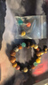 石傳百世南紅單珠配珠南紅瑪瑙散珠單珠三通桶珠diy手串隔片珠子散珠配飾 圓珠直徑約10mm/顆 曬單實拍圖