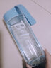 贏(yíng)容新人專(zhuān)享水杯塑料男女學(xué)生韓版耐摔杯子簡(jiǎn)約磨砂創(chuàng  )意600ml 簡(jiǎn)約透明款(淡藍) 杯子單個(gè) 曬單實(shí)拍圖