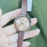 聚利時(shí)（Julius）手表女2025新款輕奢復古立體花雕鋯石禮盒套裝石英防水女士手表 氣質(zhì)棕 曬單實(shí)拍圖