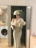 她芙（tafu）品牌女裝皮草外套女短款2025冬季新款小個(gè)子保暖年輕款水貂絨大衣 米白色 M 曬單實(shí)拍圖