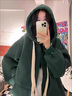 矜持范橄欖綠外套女潮ins港風(fēng)運動(dòng)衛衣開(kāi)衫2025棒球服秋冬季加絨 綠色【加絨加厚】新貨 L 100-130斤 曬單實(shí)拍圖