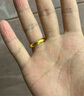 佐卡伊黃金戒指足金999素圈情侶對(duì)戒婚戒三金七夕情人節(jié)禮物送女友定價(jià) 曬單實(shí)拍圖