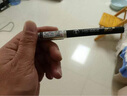晨光Plus全針管MG-666中性筆考試0.5mm筆芯學(xué)生用筆黑色水性簽字直液式碳素黑子彈頭 M2201護套直液式/6支 曬單實(shí)拍圖