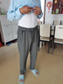 啄木鳥(niǎo)高彈冰絲休閑褲男夏季薄款寬松直筒運動(dòng)男褲中年爸爸裝速干褲子男 灰綠色 【夏冰絲薄款】 XL 【推薦體重142-152斤穿】 曬單實(shí)拍圖