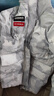 安踏（ANTA）冰甲羽絨 加厚防潑水連帽羽絨服女冬季90絨保暖面包服162447904 雪花白/滿地印-6 M /女165 曬單實拍圖