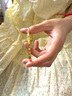 蒂蔻（Tico）黃金手鐲女款足金999碎碎冰金手鐲無(wú)氫工藝時(shí)尚閃耀碎碎金鐲子 寬度2MM空心3.8克金重多退少補 曬單實(shí)拍圖
