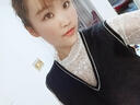 寧蔚 2024秋冬新款內(nèi)搭蕾絲衫女長(zhǎng)袖半高領(lǐng)網(wǎng)紗打底衫洋氣上衣小衫DLE 杏色 L 曬單實(shí)拍圖