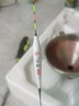 冠標孔雀羽浮漂鯽魚(yú)高靈敏輕口滑口魚(yú)漂細尾醒目行程長(cháng)尾孔雀翎浮漂 F-007（18目細尾） 3號漂一支 曬單實(shí)拍圖