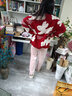純邇龍年本命年紅色毛衣女冬2023針織衫女打底圓領(lǐng)針織中長(zhǎng)款新年戰(zhàn)袍 紅色 S 曬單實(shí)拍圖