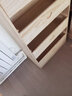 實(shí)木斗柜松木收納柜子家用抽屜柜客廳臥室儲物柜五斗櫥五斗柜 四斗柜 原木無(wú)漆 組裝 曬單實(shí)拍圖