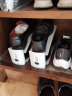 家の物语（KATEI STORY）日本双层鞋子收纳架鞋架整理家用可调节抗压塑料鞋托鞋柜收纳神器 浅灰色 实拍图