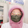 笙格兒新款帽子女加絨加厚圍巾一體風(fēng)雪帽秋冬季松鼠絨毛線(xiàn)帽保暖網(wǎng)紅帽 藕粉色 曬單實(shí)拍圖