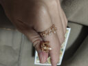 周生生 18K玫瑰金VA完美桂冠皇冠玫瑰金彩金钻石戒指女款87041R 11圈 实拍图
