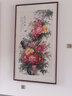 博古畫(huà)苑新中式玄關(guān)裝飾畫(huà)手繪牡丹花開(kāi)富貴掛畫(huà)入戶(hù)餐廳壁畫(huà)花鳥(niǎo)畫(huà)國畫(huà) 典雅紅褐 成品帶框尺寸 長(cháng)90cm*高170cm 曬單實(shí)拍圖