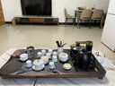 天生大器高檔整套家用辦公功夫茶具套裝整塊黑檀木實(shí)木茶盤(pán)全自動(dòng)一體燒水 黑檀木茶盤(pán)+知白鍍金側(cè)把茶具 +K9黑智能燒水電器+配桶 曬單實(shí)拍圖