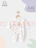 乖奇熊男女寶寶連體衣春秋季純棉新生兒衣服超萌外出嬰兒側(cè)開哈衣爬服 曬單實拍圖