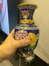 京華煙云正宗北京景泰藍花瓶工藝禮品銅胎掐絲琺瑯擺件商務(wù)出國節生日禮物 藍色花開(kāi)富貴小單個(gè) 曬單實(shí)拍圖