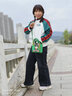 Mad Cortes 原創(chuàng)設(shè)計感印花棒球服女韓版寬松小個子短外套秋冬休閑夾克 米白色 XL （122-133斤） 曬單實拍圖