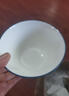 天喜（TIANXI）碗家用2024新款陶瓷高腳斗笠碗大湯碗高級(jí)感餐具釉下彩飯碗 略薄.5英寸斗笠碗-孔雀開屏 曬單實(shí)拍圖