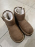 百丽保暖舒适雪地靴女潮流短靴B1729DD3 棕色 35 实拍图