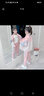 芭梵鼠童裝女童套裝春秋裝2022新款兒童休閑運動(dòng)兩件套中大童春秋季外套褲子帥氣女孩衣服3-12歲潮潮 藍袖子粉色【三件套】 160碼【建議身高1.5米左右】 曬單實(shí)拍圖