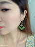 曉色耳環(huán)女氣質(zhì)高級感糖果色幾何菱形耳環(huán)2025新款潮法式網(wǎng)紅氣質(zhì)耳飾 香檳金綠色E0927綠 曬單實(shí)拍圖